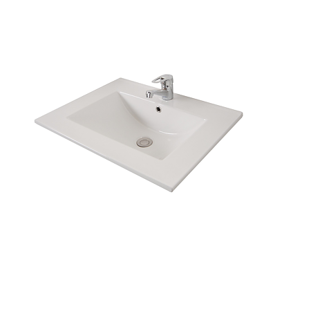 Mobilier baie Badenmob Seria 033, baza cu lavoar, MDF/PAL, alb, 60 x 46 x 81 cm