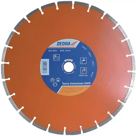 Disc taiere diamantat pentru beton Dedra H1172, 300 x 25.4 mm