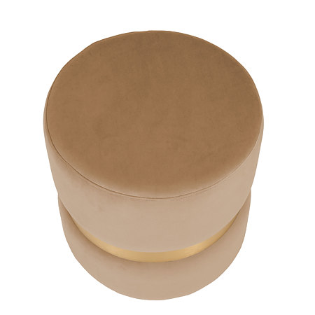 Taburet Ring, inel auriu, stofa bej H03, rotund, 38 x 38 x 40 cm Taburet Ring, inel auriu, stofa bej H03, rotund, 38 x 38 x 40 cm