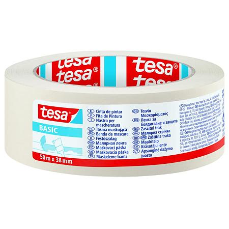 Banda mascare Tesa BASIC 58598, crem-alb, interior, 38 mm 