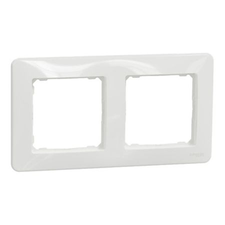 Rama ornamentala Schneider Sedna SDD311802, 2 module, alb, 85 x 156 x 10 mm