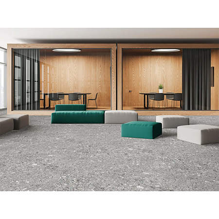 Gresie exterior/interior Ceppo di Gre, rectificat, mat, gri, decor piatra, clasa aderenta R10, PEI 4, 9 mm, 60 x 30 cm
