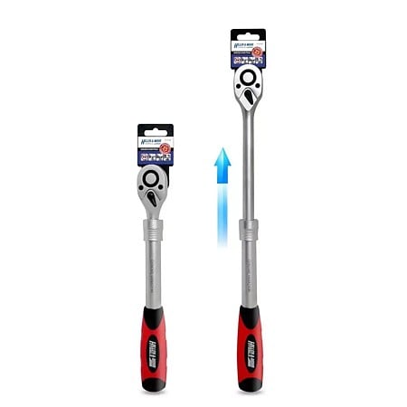 Cheie extensibila cu clichet Dedra, 1/2", 305-445 mm