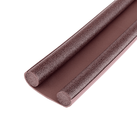Prag izolator Geko Double Stop, PVC moale, maro Prag izolator Geko Double Stop, PVC moale, maro