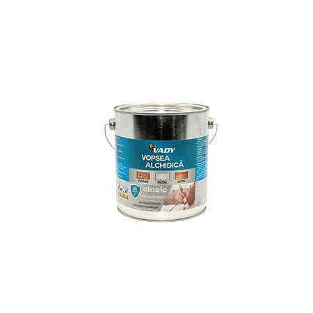 Vopsea alchidica Vady clasic, pentru lemn/metal/zidarie, interior/exterior, maro, 3kg