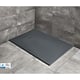 Cada de dus Radaway Kyntos F HKF10080-64, marmura lichida, antibacteriana, anti-alunecare, antracit, 100 x 80 cm