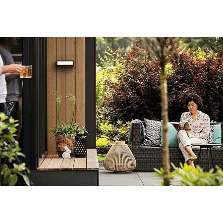 Aplica exterior Philips myGarden Stratosphere, antracit, 1 x LED, IP44, 4.5 W, alb rece
