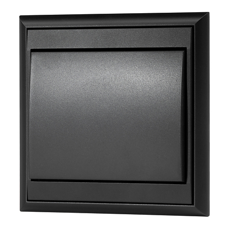 Intrerupator iluminat Luna, plastic, negru mat