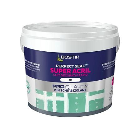 Chit izolant acrilic Bostik Super Acril, interior, alb, 5 l