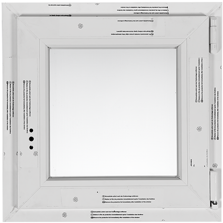 Fereastra PVC 4 camere, alb, 56x56 cm (LxH), dreapta