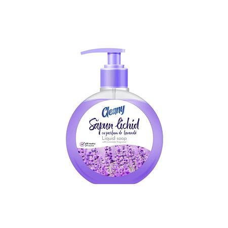 Sapun lichid, Cleany, cu parfum de lavanda, 500 ml