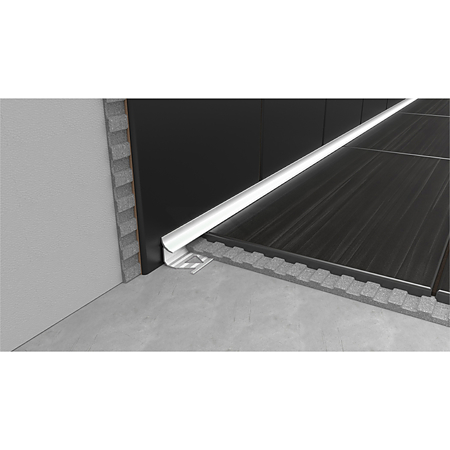 Profil aluminiu de colt interior pentru gresie si faianta Set S96 olive, aluminiu, 10 x 2500 mm