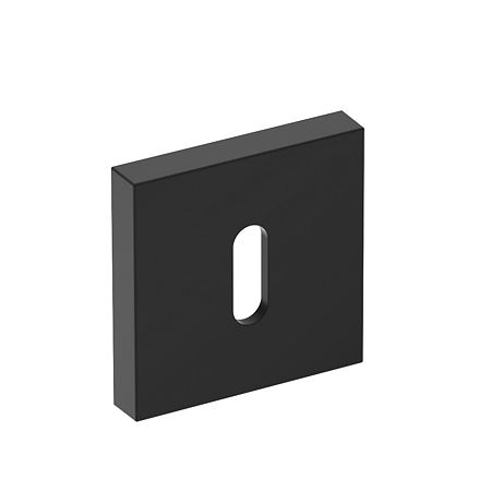 Rozeta pentru cheie Gamet, patrata, zamac, negru, 52 x 52 mm