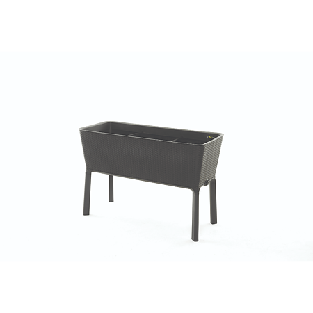 Jardiniera cu picioare Keter, plastic, gri, 120 l