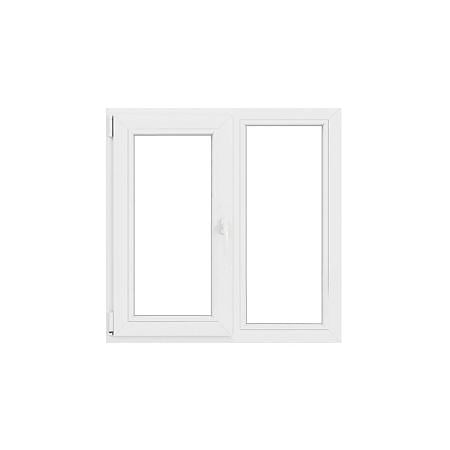Fereastra PVC, 5 camere, deschidere oscilobatant, stanga, alb, 120 x 120 cm 