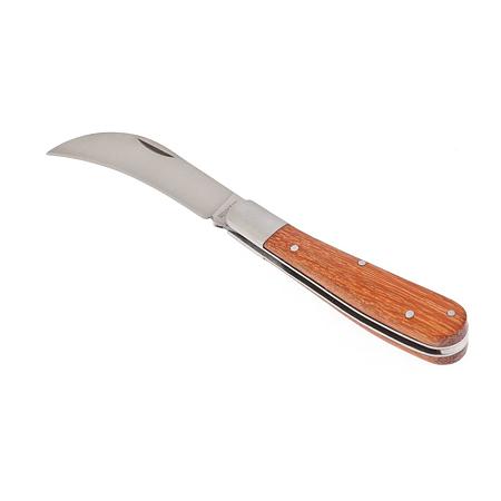 Cutit de gradina pliabil Palisad 790018, otel/lemn, lama curbata, 17 cm Cutit de gradina pliabil Palisad 790018, otel/lemn, lama curbata, 17 cm