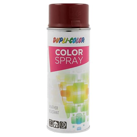 Vopsea spray universala Dupli-Color, rosu inchis RAL 3005, mat, interior/exterior, 400 ml