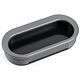 Maner ingropat oval, plastic, mat crom