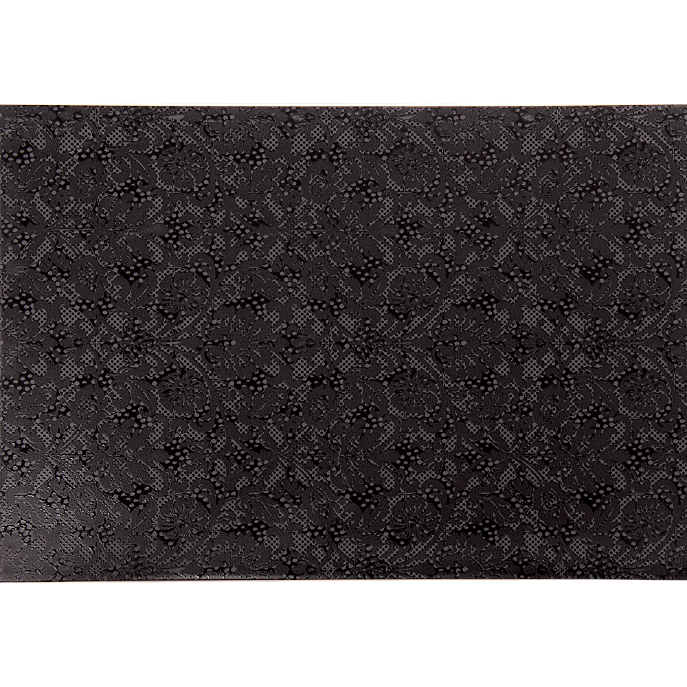 Faianta baie Organza, negru, mat, model, 40 x 27.5 cm 27.5