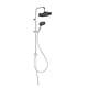 Set dus dual Ferro Vepa, FerroEasyClean, cromat, cap fix Ø235mm, para mobila Ø125 mm, 3 functii, furtun 150 cm