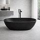 Cada freestanding Marmite BT 0604, compozit mineral, fara preaplin, negru mat, 160 x 70 x 50 cm