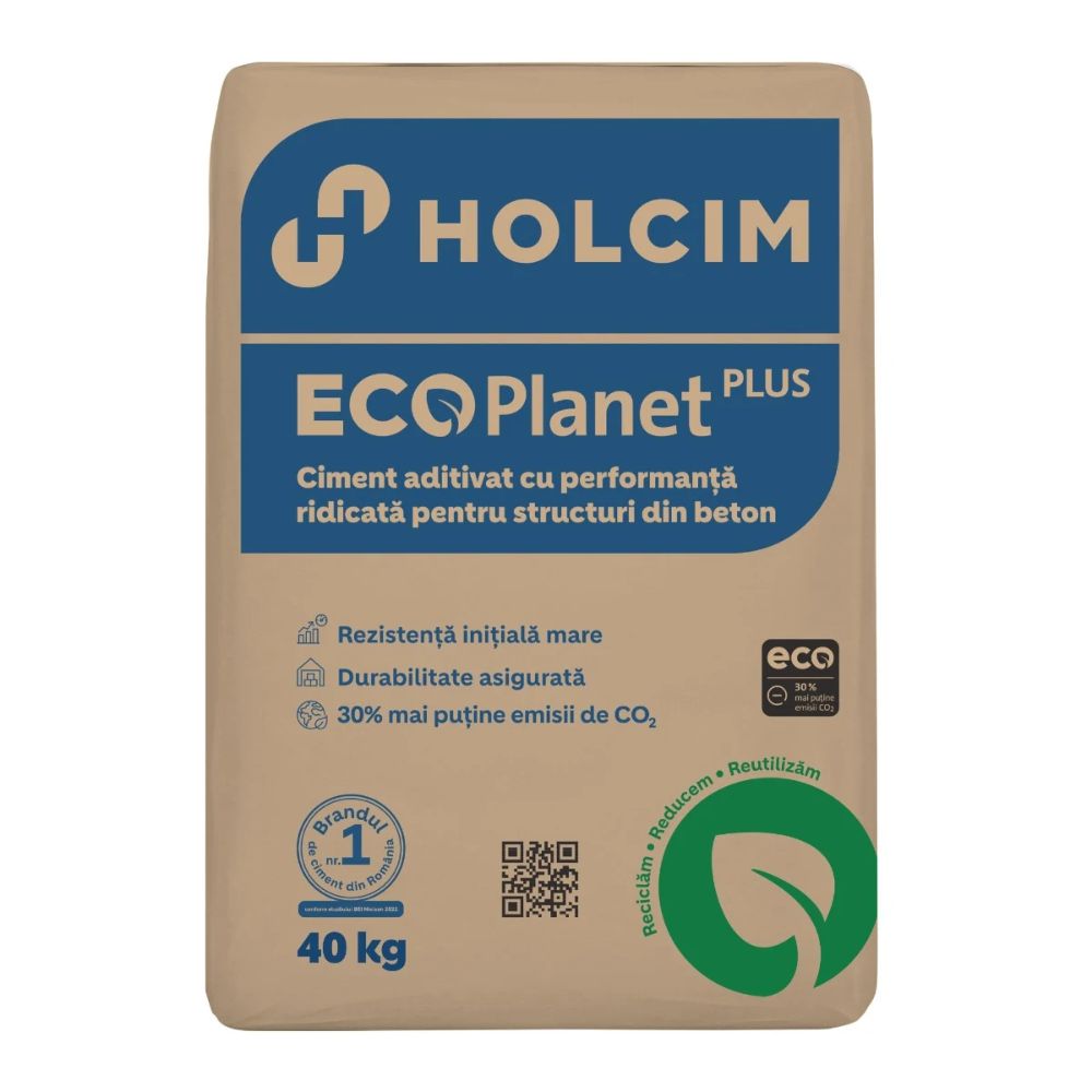Ciment Holcim ECOPlanet, 40 kg Ciment