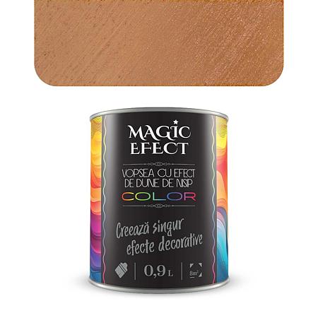 Pachet vopsea efect decorativ Magic Efect Dune Shiny Copper 04, pe baza de apa, 1 + 1 gratis, pensula inclusa