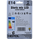 Bec LED Hepol, rotund, E14, 3 W, lumina galbena