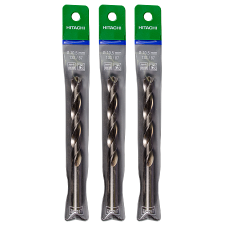 Burghiu Hikoki HSS-G, mandrina standard, pentru metal, 10,5 mm 