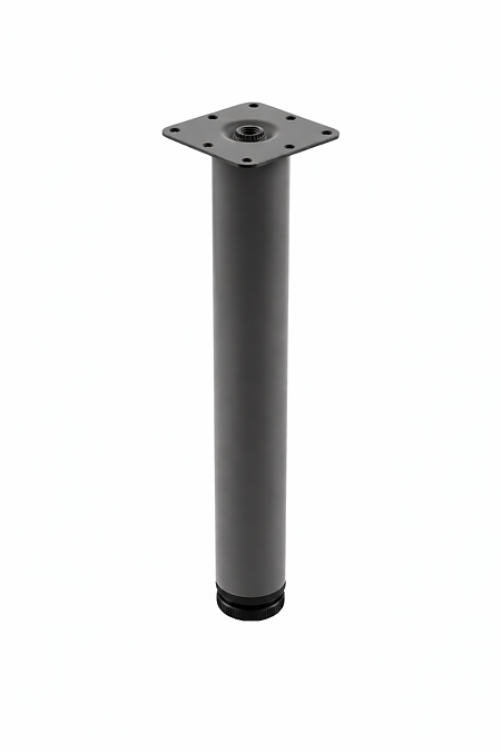 Picior cilindric, otel, gri, ajustabil, 710 mm