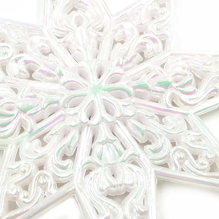 Decoratiune de Craciun stea, plastic, 12.5 x 1 x 12.5 cm