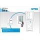 Fereastra PVC, 4 camere, deschidere simpla, stanga, alb, 50 x 50 cm 