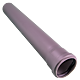Tub PP Valrom, gri, diametru 75 mm, lungime 0.50 m