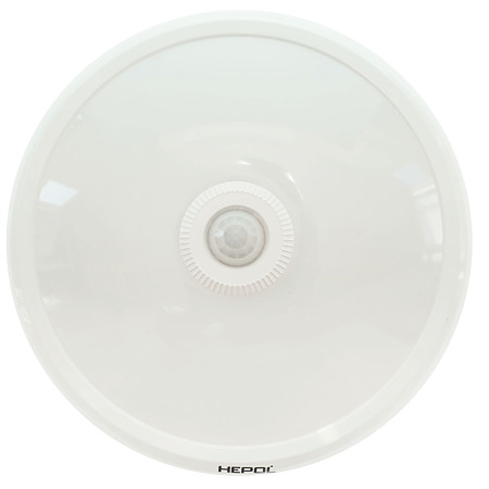 Aplica rotunda cu senzor Hepol, 1 x LED, max 12 W, IP40, alb