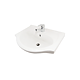 Set mobilier baie Badenmob Eco 51, masca + lavoar + oglinda, alb 