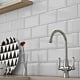 Faianta bucatarie Metro White Bevelled Glossy, alb, lucios, uni, 20 x 10 cm
