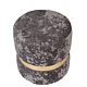 Taburet Ring, inel auriu, catifea gri E30, rotund, 38 x 38 x 40 cm Taburet Ring, inel auriu, catifea gri E30, rotund, 38 x 38 x 40 cm