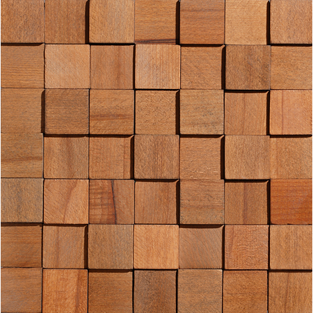 Panouri decorative din lemn Stegu Cube 1, interior, 343 x 343 x 7 - 13mm, 4buc/cutie