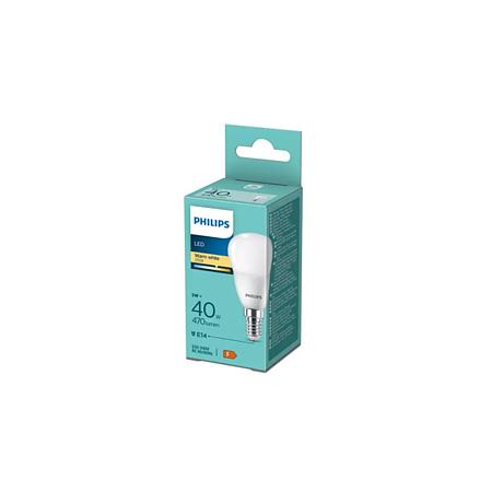 Bec LED lustra Philips, E14, 5.5 - 40W, alb, lumina calda 2700 K