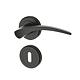 Maner usa de interior pe rozeta rotunda Kite Yale, zinc, negru mat, 40 mm