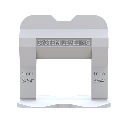 Clips 1.0 mm sistem nivelare gresie System Leveling 1121, polipropilena, 500 buc/punga