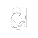 Spot Andy, 1xGU10, aluminiu, alb Spot Andy, 1xGU10, aluminiu, alb
