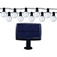 Instalatie luminoasa solara HEPOL, negru, 10 becuri LED, lumina calda, 550 cm