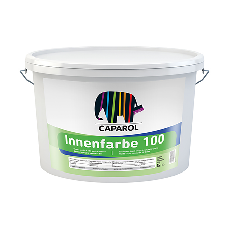 Vopsea lavabila Caparol Innenfarbe 100, interior, alba, 9 l