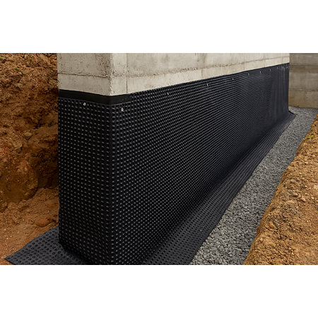 Membrana cu crampoane protectie fundatie, Drain 400 g/mp , 1,50 x 20 m