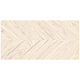 Gresie portelanata exterior/interior KAI Tilia Natural, rectificata, tip chevron, mat, decor lemn, crem, 60 x 120 cm