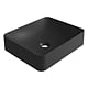 Lavoar dreptunghiular Marmite WB 450C Octavia, din compozit mineral, fara preaplin, montaj pe blat, negru mat, 450 x 380 x 105 mm