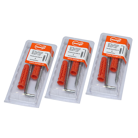Diblu MQ, 10 x 50 mm, cu carlig tip L, 6 x 100 mm, 2 BUC