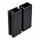 Profil vertical Sclim, aluminiu, negru, 3 m