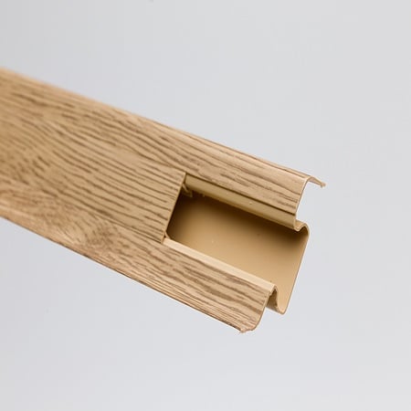 Plinta parchet, cu canal cablu, PVC, stejar basic 6003, 2500 m